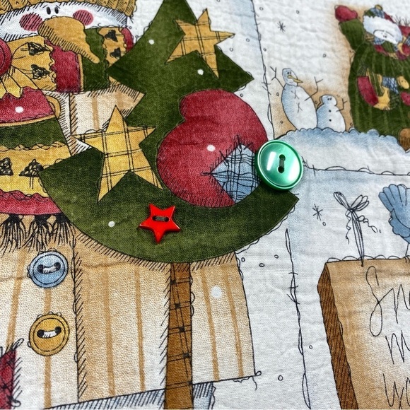 Vintage Cheetah Christmas Sweatshirt Unisex Size Large Green Snowman - Picture 3 of 7